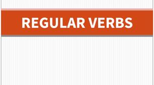 Regular Verbs