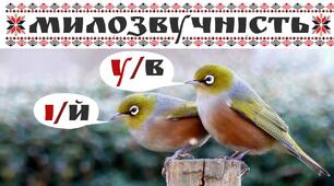 Чергування у/в, і/й як засіб милозвучності