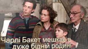 Р. Дал. «Чарлі і шоколадна фабрика».  Зображення родинних стосунків у творі: сім’я Бакетів, інші родини.