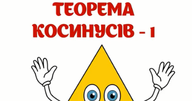 Теорема косинусів | Урок на 9 завдань. Геометрія