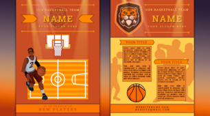 [НУШ] Шаблон проєкту "Basketball Team Flyer" з розділу "My Sports" (із використанням ресурсу Canva)
