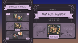 Шаблон проєкту "My Big Dinner" (із використанням ресурсу Canva)