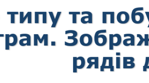 9 клас Вибір типу та побудова діаграм. Зображення рядів даних