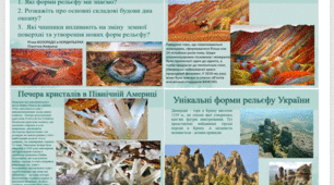 "Унікальні форми рельєфу" , презентація для 6 класу, географія