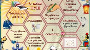 6 клас НУШ. Технологія "Соти" І семестр (набір №1). Підсумковий урок. Узагальнення.