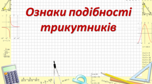  Подібність трикутників