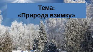 Природа взимку.