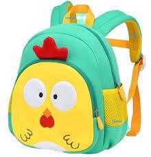 FunBlast Cute Miniature Fancy Bag for Kids – Small Size Picnic Bag for Baby,Boys,Girls / Lightweight Travel Mini Backpack for Kids - Multi Color (ONLY FOR 2-5 YEAR OLD) (My Angry Chicken-Green) :