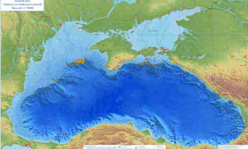 Як визначити глибину морів на карті