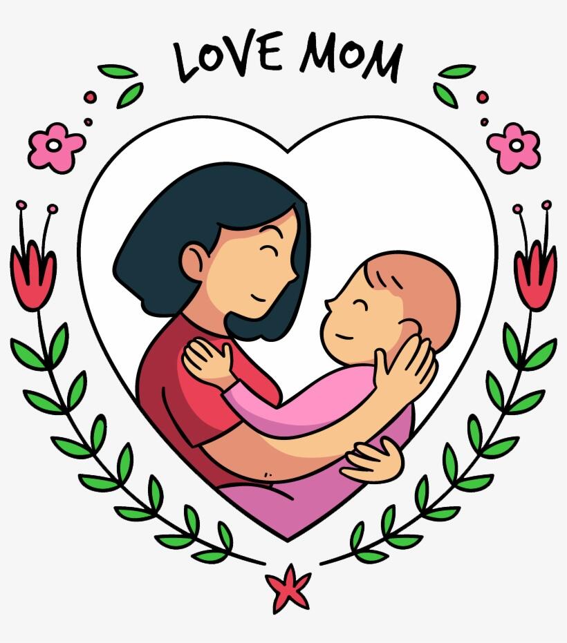 Download Mothers Day People Free Png And Psd - Mother Day Cartoon Png Transparent PNG - 875x940 - Free Download on NicePNG