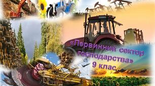 Первинний сектор економіки