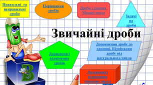 Контрольна робота з теми "Звичайні  дроби"