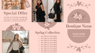 Шаблон проєкту "Boutique Booklet" (з теми "Clothes")