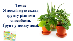 Я досліджую склад ґрунту різними способами.  Ґрунт у моєму домі. І. О. Большакова, М. С. Пристінська. 2 клас. ІІ частина