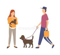 Man Walking Cat Stock Illustrations – 501 Man Walking Cat Stock Illustrations, Vectors & Clipart - Dreamstime