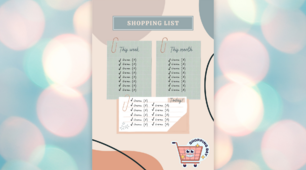 Шаблон "My Shopping List" (з теми "Shopping")