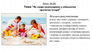 Презентація до уроку історії "Як люди взаємодіяли у спільнотах протягом історії". 5 клас (НУШ). За підручником авторів Щупак, Бурлака, Піскарьова, Посунько.