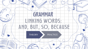 Grammar Practice "LINKING WORDS: AND, BUT, SO, BECAUSE" [інтерактивний матеріал]