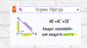 Презентація до уроку "Теорема Піфагора"