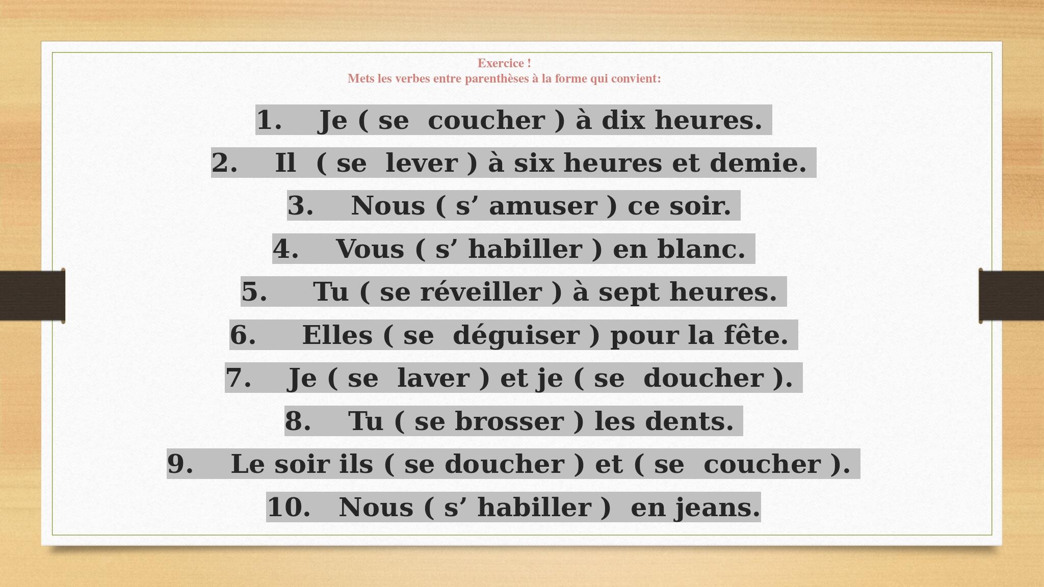 Les Verbes Pronominaux les-verbes-pronominaux