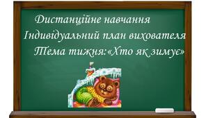 Індивідуальний план роботи вихователя
