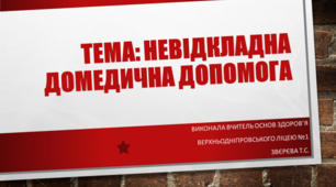 Презентація “Невідкладна домедична допомога.”