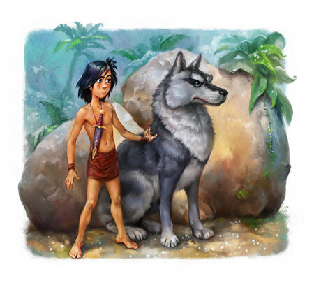 Mowgli. Illustrations for the "Dreamsland" book on Behance
