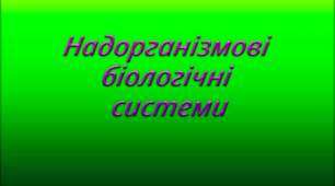 Тест 9. Надорганізмові біологічні системи