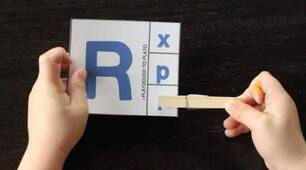 Game "Alphabet clip cards".