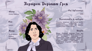 Інфографіка «Портрет Доріана Ґрея» (за романом Оскара Вайльда)