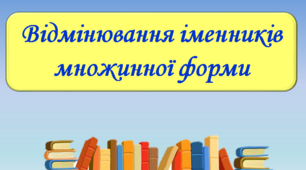 Презентація "Відмінювання іменників  множинної форми", 6 клас