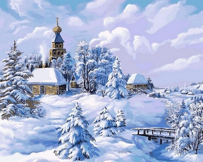 Картина Зима в категорії "Подарунки, хобі, книги" оптом | Порівняти ціни та купити на Prom.ua