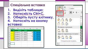 Уведення, редагування та форматування даних у середовищі табличного процесора"
