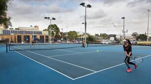  At the university sports club