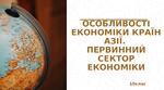 Презентація "Особливості економіки країн Азії. Первинний сектор"