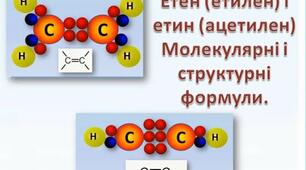 Етен (етилен) і етин (ацетилен)