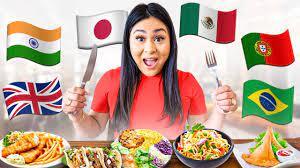 Eating Different Foods from Around the WORLD! **insane** - YouTube