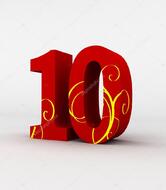 ⬇ Скачать картинки Цифра 10, стоковые фото Цифра 10 в хорошем качестве | Depositphotos