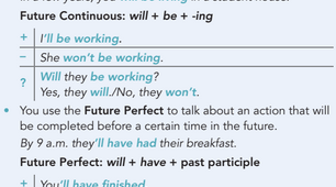 4.5 Future Continuous and Future Perfect