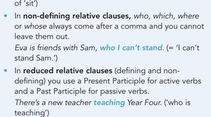 2.5 Relative clauses