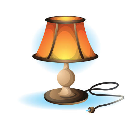 Cartoon Vector Illustration Interior Lamp Object Stock Vector | Royalty-Free | FreeImages
