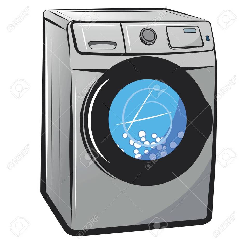 Washing Machine. Vector Cartoon Illustration Isolated On White Background. Royalty Free SVG, Cliparts, Vectors, And Stock Illustration. Image 142943144.