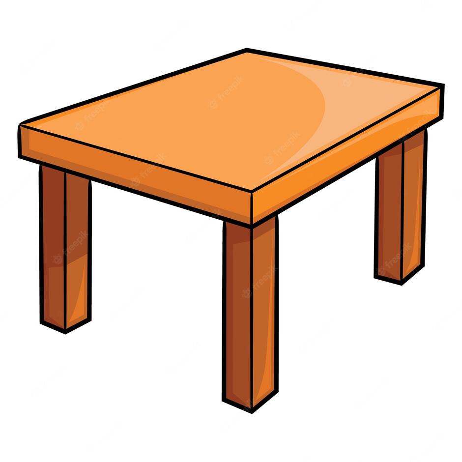 Premium Vector | Table cartoon