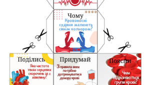 Кубик Блума з теми "Кровоносна система людини"