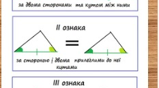 Ознаки рівності трикутників. 