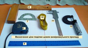 Методична розробка (7 клас) -  лабораторна робота: «Визначення ціни поділки шкали вимірювального приладу»