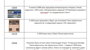 Інтерактивна вправа "Проблемний лист" (біографія та творчість О.Олеся).