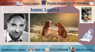 Інтерактивний плакат "Життєвий і творчий шлях Бориса Харчука"