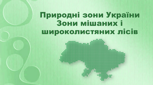 Презентація з географії 8 клас. "Природні зони України. Мішані та  широколистяні ліси"