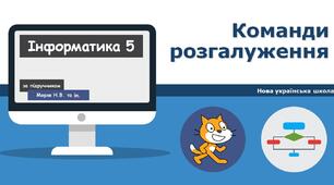 22.02.2023. 5 клас. Команди розгалуження